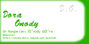 dora onody business card